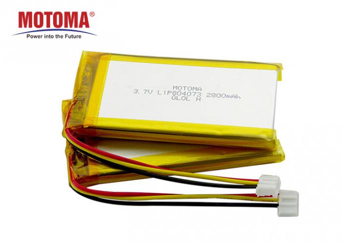 Motoma UL1642 a approuv&eacute; la batterie de Lipo de lithium 3,7 V 2800mah pour le d&eacute;tecteur 0