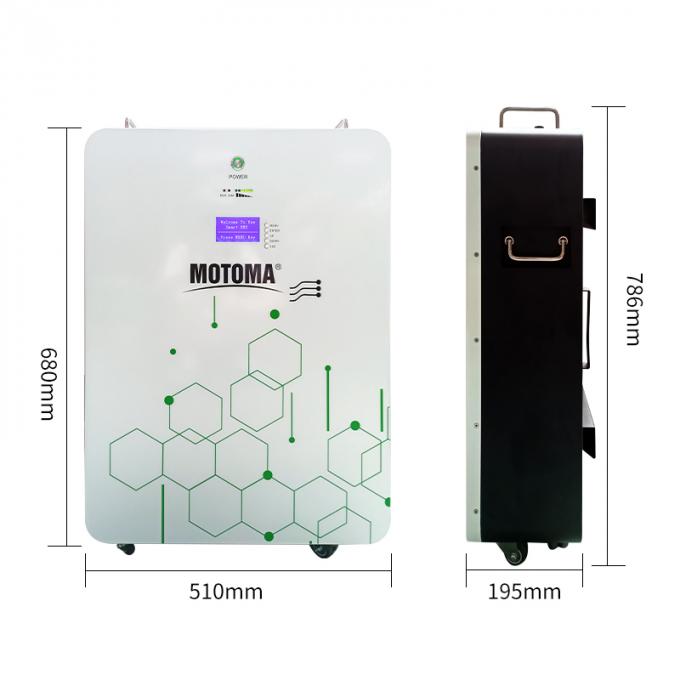 paquet 7.5KW de batterie au lithium de 48V 150Ah Lifepo4 pour le mur d'&eacute;nergie solaire 0