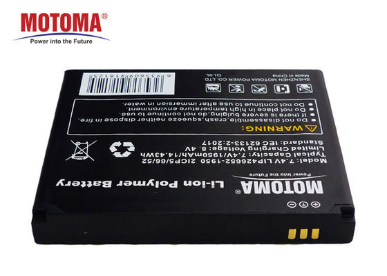 Batterie rechargeable de 500 fois pour l'écouteur 7.4V 1950mah de Bluetooth