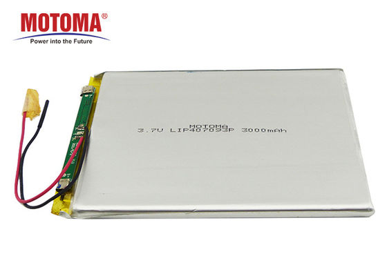 Batterie profonde 3.7V rechargeable 3000mAh de Lipo de lithium de cycle de MOTOMA
