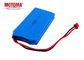 batterie portable de dispositif de 6*38*62mm, paquet de batterie rechargeable de 1700mah 7,4 V